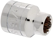 SK Tools USA 3/8" Drive, 5/16", 12 Point, Standard Chrome Socket | 45210