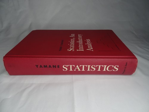 Statistics : An Introductory Analysis by Taro Yamane (1964, Hardcover) Very Good - Foto 3 di 6