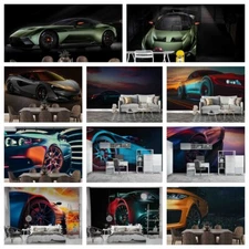 3D Car Road Background Self-adhesive Wallpaper Removable Wallpaper Wall Mural