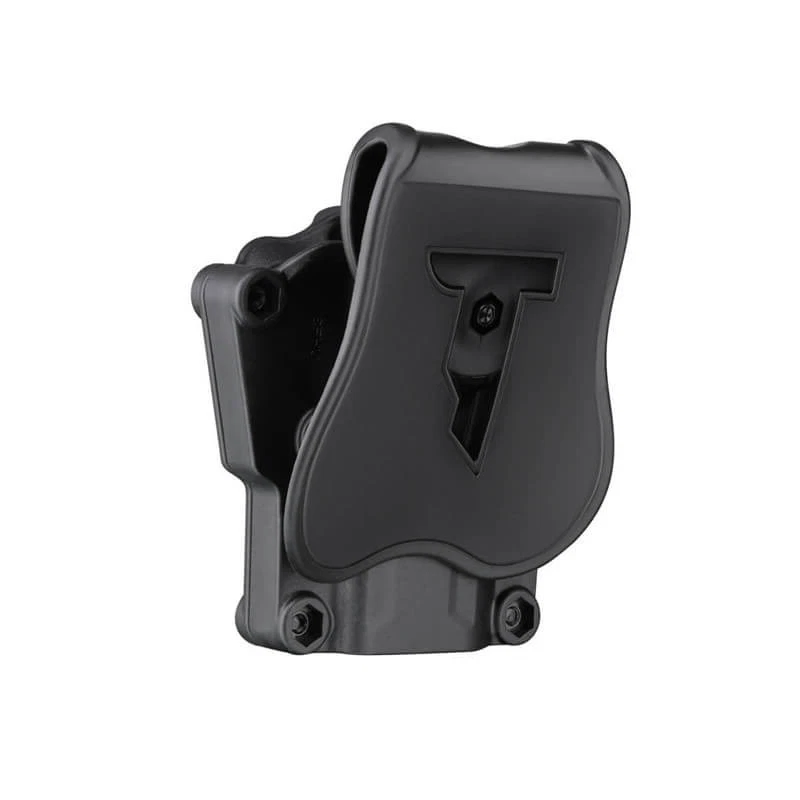 Left Handed Universal Level 2 OWB Gun Paddle Holster w/ Quick Release Button - Image 3 of 4