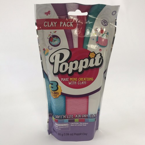 Poppit Soft n Lite Air Dry Modelling Clay X3 Packs Of Mixed Colours 9 In Total - Picture 6 of 11