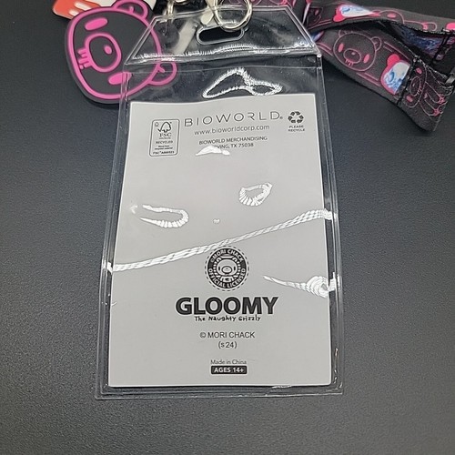 Gloomy The Naughty Grizzly Cordino da Collo Porta Badge ID Staccabile - Foto 3 di 6