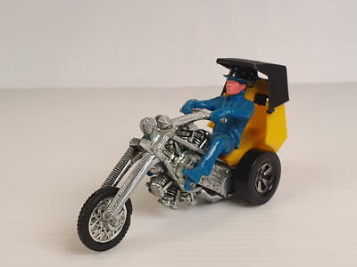 HOT WHEELS RRRumblers Revolution Chopper Blue TOP HAT Rider Motorrad redline