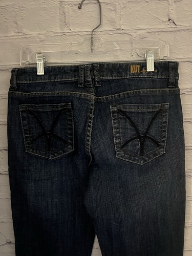 Kut From Kloth BOOTCUT Blue Jeans EUC Women 10x32 - Picture 7 of 9