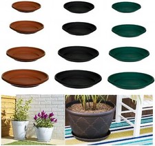 Garden Plastic Saucer Base Round Plant Flower Pot Plate Water Drip Tray Planter