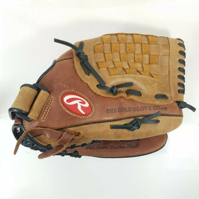 Rawlings Brown & Black Leather Baseball Glove RBG36TBR 12.5” Right Hand