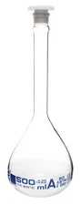 Eisco Labs 500mL Volumetric Flask - ASTM, Class A - Borosilicate Glass