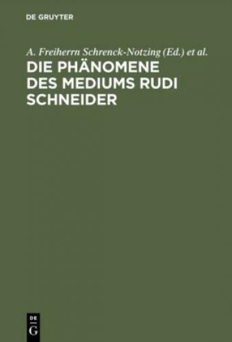 Thumbnail - Die Phänomene Des Mediums Rudi Schneider 6747