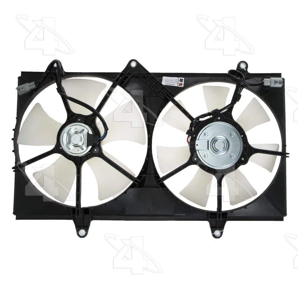 Para 1998-2002 Toyota Corolla radiador duplo e conjunto de ventilador condensador 4 estações - Imagem 3 de 4