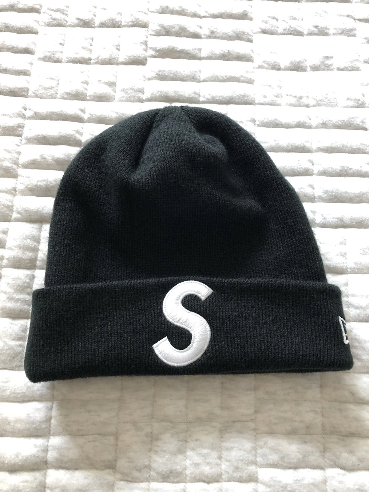 2017 Supreme F/W S Logo Beanie Black Color Size OS