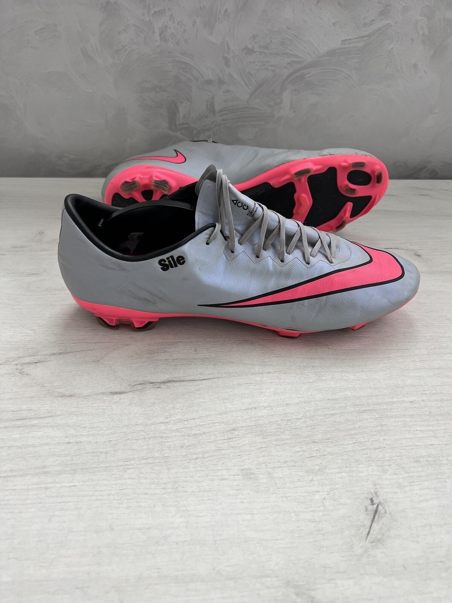 Nike Mercurial Vapor X Gray Pink Football Cleats Boots Elite Nike Mercurial Vapor X Gray Pink Football Cleats Boots Elite