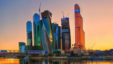 Landscape architecture building city cityscape moscow Custom Gaming Mat Desk