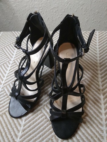 Nine West Women's Black Strappy Sandals 