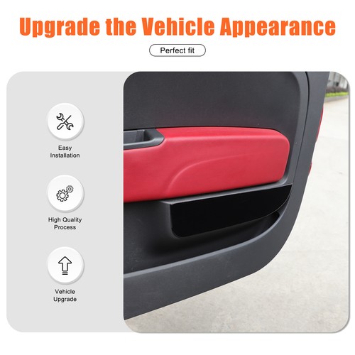 Glossy Black Interior Door Panel Trim Sticker For Fiat 500 Abarth 595 695 2010+ - Picture 20 of 22