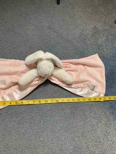 Bunnies By The Bay Pink Lovey Rabbit Blossoms Buddy Blanket Best Friend Indeed - Picture 9 of 9