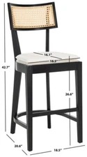 Safavieh GALWAY CANE COUNTER STOOL, Reduced Price 2172756917 BST1504B