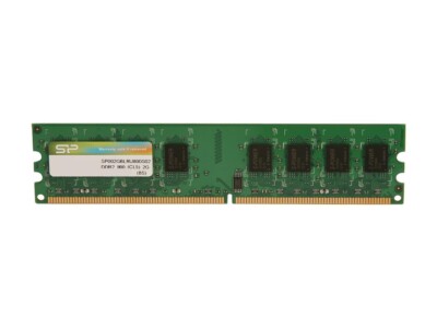 Silicon Power 2GB PC2-6400 DDR2 800MHz Memory (SP001GBLRU667S02)