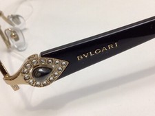 BVLGARI Ladies Crystals HALF-RIM Eye Glasses FRAME / Serial BB 10347566