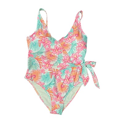NWT Member's Mark Ladies Adjustable Strap UPF 50+ One Pc Swimsuit Laguna Small