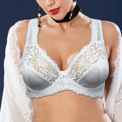 Lace Plus Size Bra Plump Ladies Bras Soft Sexy Lingerie Underwired Brassiere BH