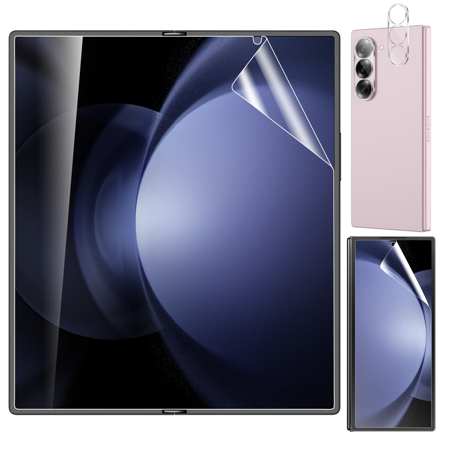 For Samsung Galaxy Z Fold 6 Case Shockproof Slim Cover,Camera, Screen Protector-image