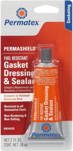 Permatex 85420 Permashield Fuel Resistant Gasket Dressing & Sealant, 2 oz Tube - Foto 1 di 1