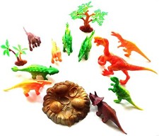 Set of 12 Dinosaur Figures 3 to 7 inches Child Party Favors Gift Bag Filler Toys