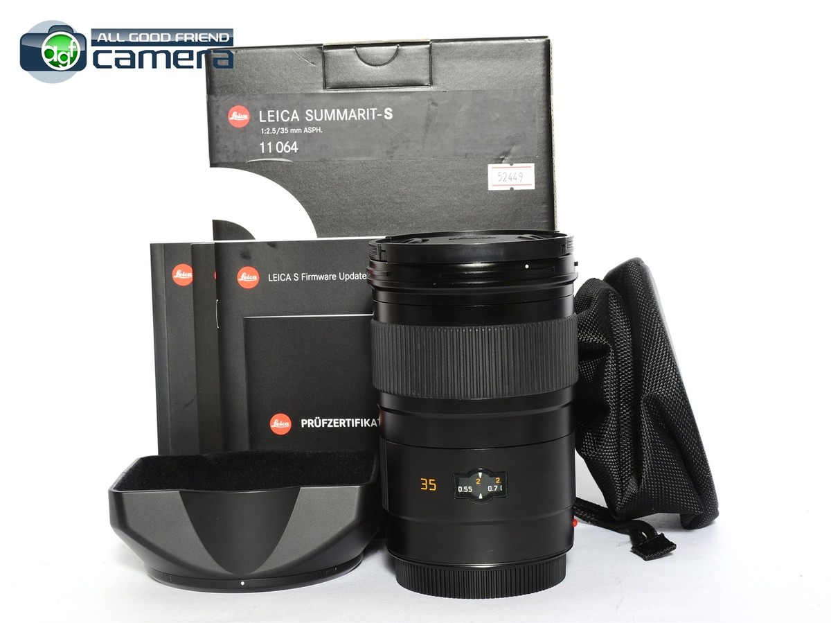 Leica SUMMARIT-SズマリットS レンズフード2個 Leica Summarit-S 35mm F/2.5 E82 Lens New Version AF Motor *EX+ in