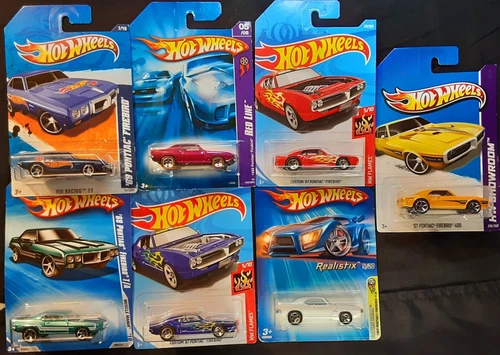 hot wheels Lot Of 7 FIREBIRD VINTAGE /Free Shipping