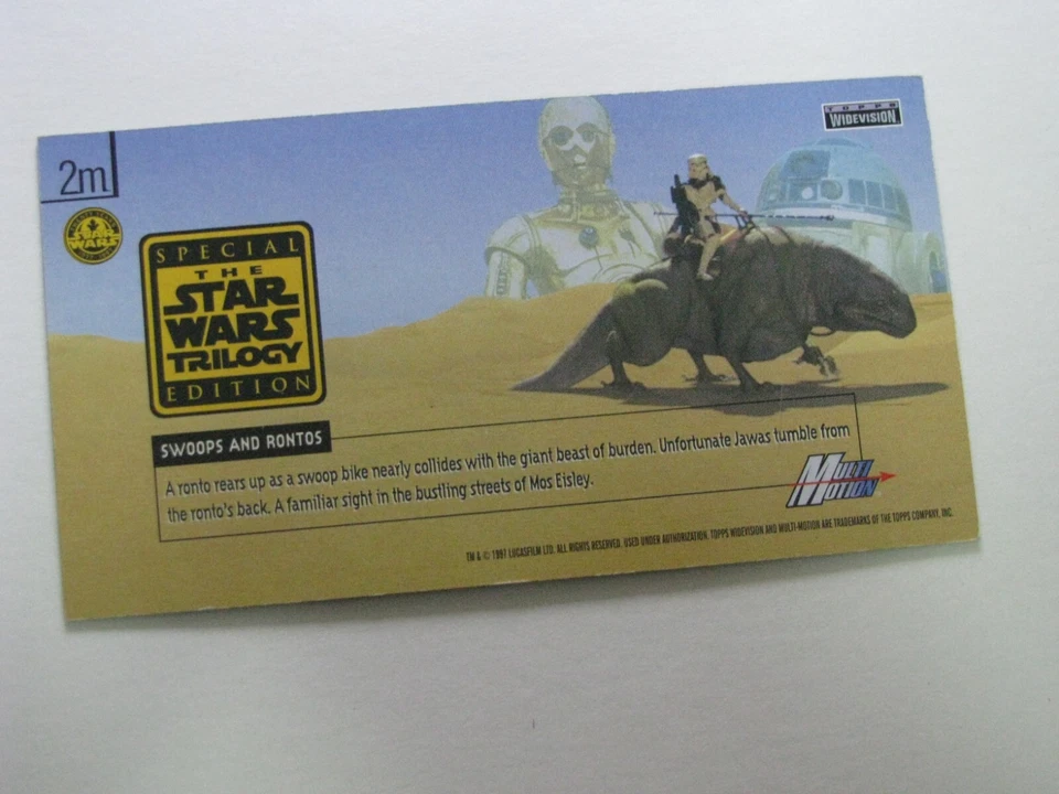 Star Wars Trilogy Special Edition Multimotion 2M Promo Card 1997 Topps - Image 2 of 2