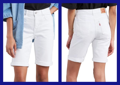 Levi's ~ Mid Rise Women's Bermuda Jean Shorts $45 NWT - Picture 11 of 19