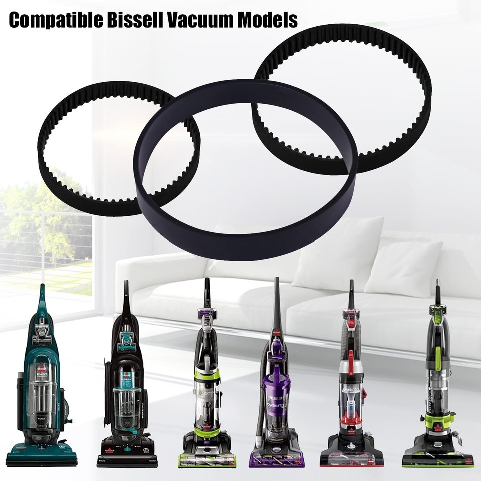 Replacement Vacuum Belt Set for Bissell ProHeat 2X Revolution Pet Pro