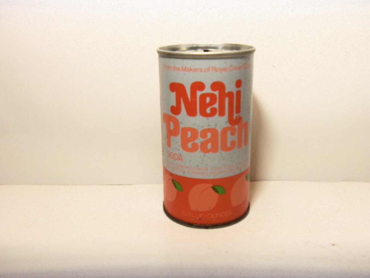 NEHI (ROYAL CROWN) PEACH SODA 12 OZ STEEL CAN, CHICAGO