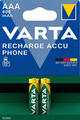Accus Varta Aaa Ricaricabili 2 Batterie Ricaricabili Varta AAA 800 MAh - Per Telefono Gigaset O Altri Dispositivi Ad Alto Consumo Batterie AAA Ad Alta Capacità - Foto 11