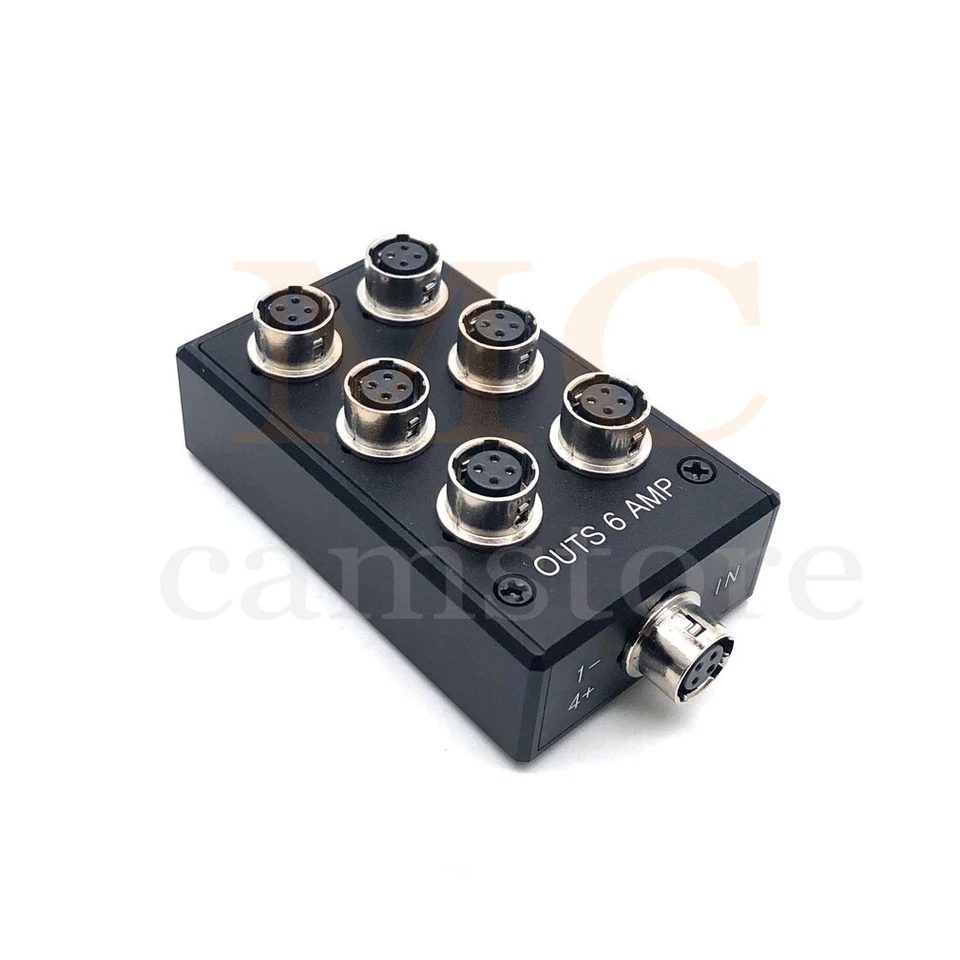 Power Hub Splitter Box HRS 4 Pin 1 to 6 for Sound Devices 688 633 Zoom F8 Camera - Image 3 of 4