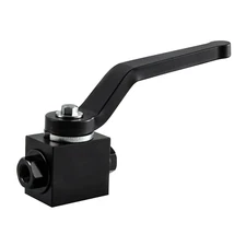 Brake Line Lock Shut Off Valve 1/8" NPT Billet Black  Aluminum