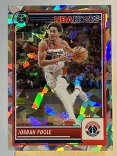 2023-24 Panini NBA Hoops Premium Stock Jordan Poole Silver Cracked Ice Prizm