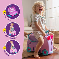 Trunki Valigia Cavalcabile per Bambini – Trolley Bambini Bagaglio a Mano CASSIE