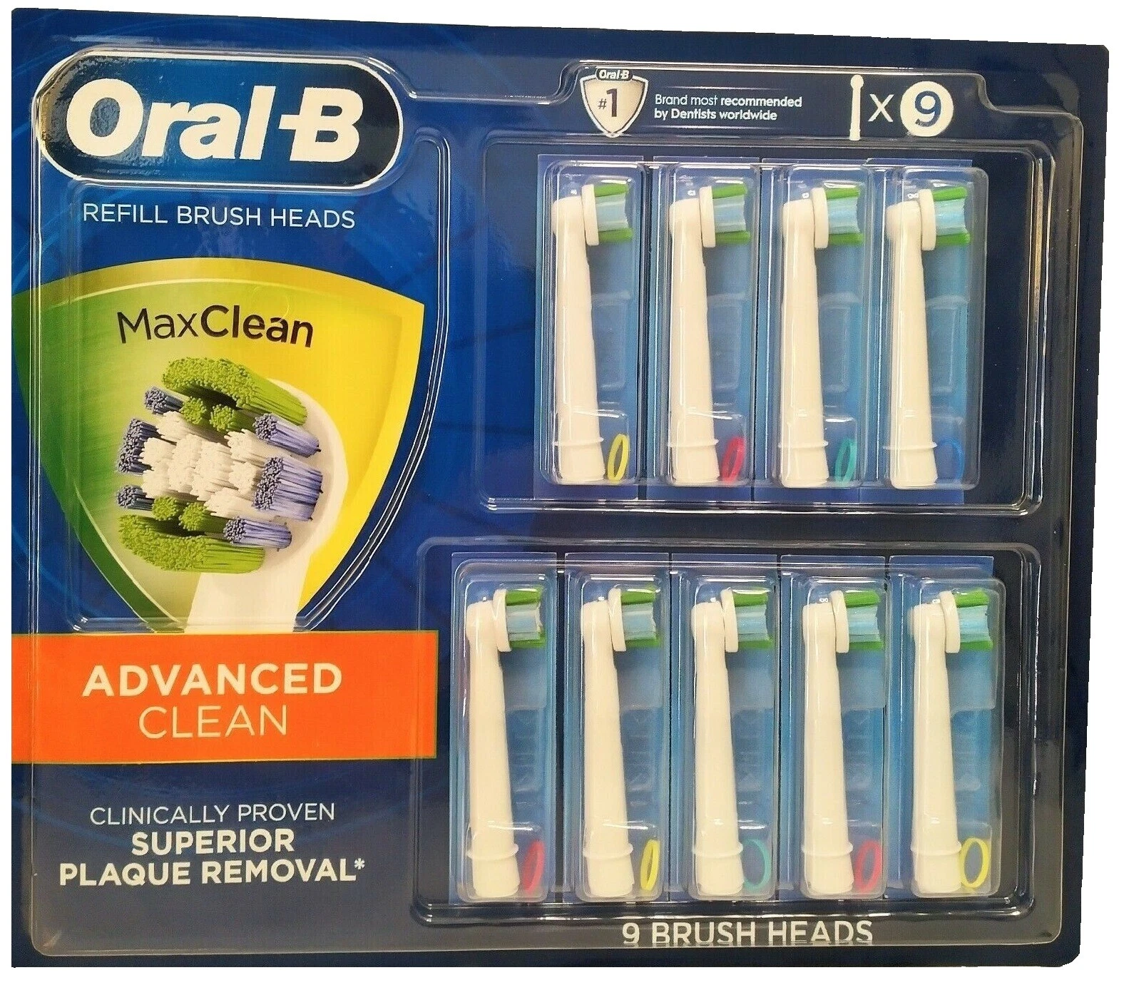 Oral-B Toothbrush Replacement Heads Tongue Scraper