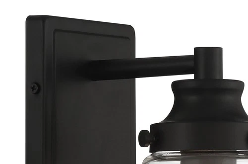 Minka Lavery 2581 Mannsdale 9" Tall Bathroom Sconce - Coal - Picture 2 of 4