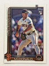 2025 Topps #357 Trevor McDonald Rookie San Francisco Giants