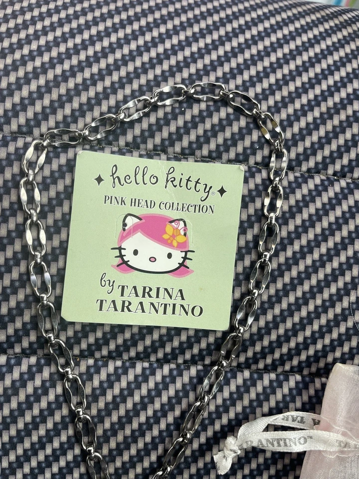 Hello Kitty By Tarina Tarantino Pink Head Collection 16” Necklace Red Heart - Image 2 of 4