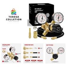 Argon Regulators Gauges Gas Welding, Regulator for MIG and TIG, Inlet Connection