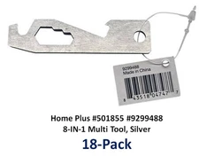 Multi-Tool 8-in-1 Stainless Steel, Silver - Home Plus #501855 #9299488 (18-Pack)