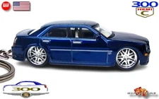 🎁🚦🎄🆕 VERY RARE KEY CHAIN BLUE CHRYSLER 300C V8 CUSTOM Ltd Ed💕GREAT GIFT💕🎁