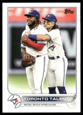 Toronto Talent Rookie 2022 Topps Toronto Blue Jays #381
