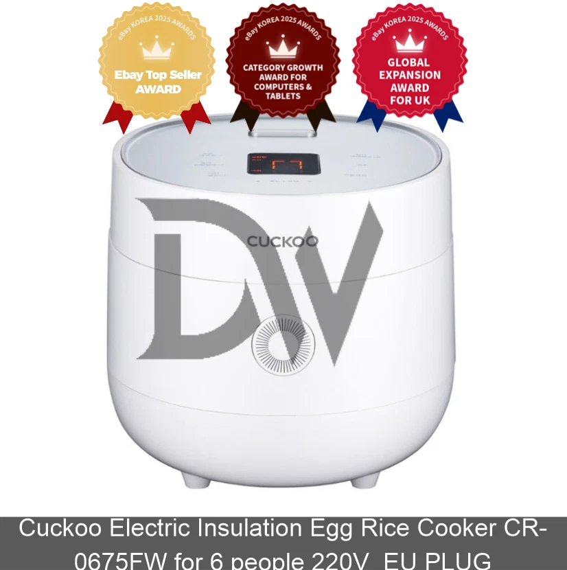Cuckoo Electric Insulation Egg Rice Cooker CR-0675FW for 6 people 220V EU PLUG