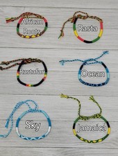 Handmade Boho Cotton Bracelet Adjustable Unis...