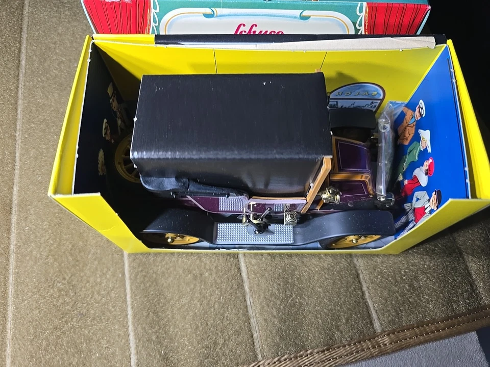 Винтажный Schuco Oldtimer Renault 6 EV/1911 игрушечный автомобиль Германия новый в коробке - Изображение 2 из 4