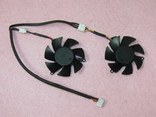 Pair Fans Cooler Fan For MSI R6450 R6570 R6670 FY04510H12SFA FY04510H12SAA 45mm
